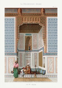 Colección Vintage, Emile Prisse d'Avennes: Litografía de familia árabe (Francia, Europa)