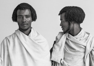 Eric Lafforgue, hombres de la tribu Karrayyu, Etiopía (Etiopía, África)
