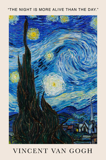 Póster con cita de Art Classics, Vincent van Gogh (Países Bajos, Europa)