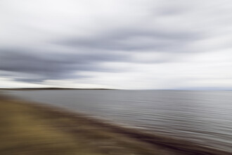 Nadja Jacke, paisaje del mar Báltico borroso (Dinamarca, Europa)