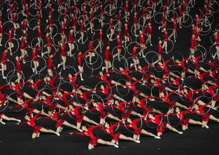 Juegos masivos de Arirang en Pyongyang, Corea del Norte - Fotografía artística de Eric Lafforgue