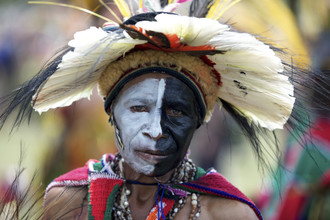 Ingetje Tadros, mujer tribal (Papúa Nueva Guinea, Oceanía)