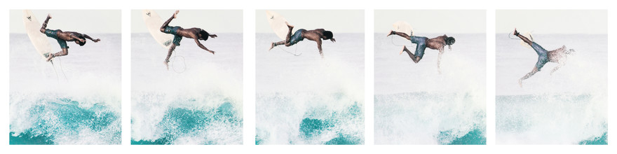 Johann Oswald, collage de surfistas caribeños