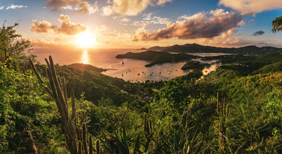 Jean Claude Castor, Antigua - Puesta del sol del puerto inglés