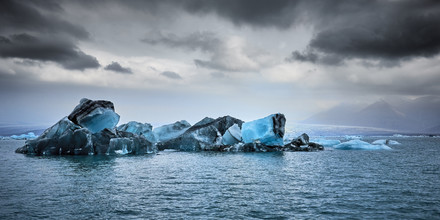 Norbert Gräf, laguna glaciar Jökulsárlón en Islandia - Islandia, Europa)