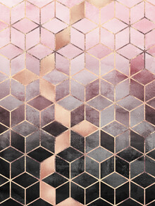 Elisabeth Fredriksson, Pink Grey Gradient Cubes (Suecia, Europa)