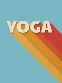 Tipografía retro de yoga - Fotografía artística de Ania Więcław