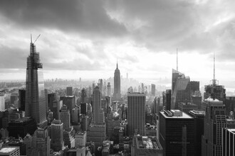 Jan Becke, el horizonte de Manhattan y el Empire State Building