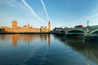 Jan Becke, Palacio de Westminster y Big Ben en Londres