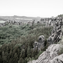 Dennis Wehrmann, paisaje encantado de las montañas de arenisca del Elba - Schrammsteine ​​(Alemania, Europa)