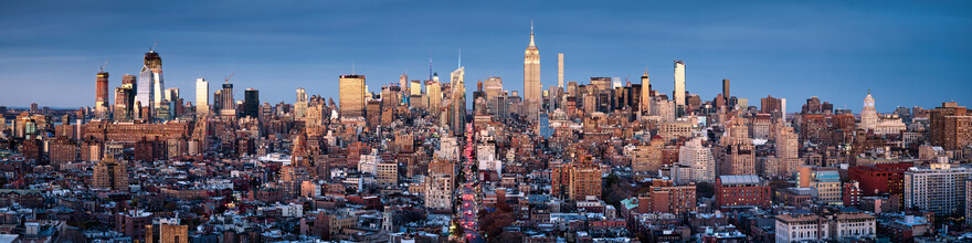 Jan Becke, panorama del horizonte de Manhattan - Estados Unidos, América del Norte)