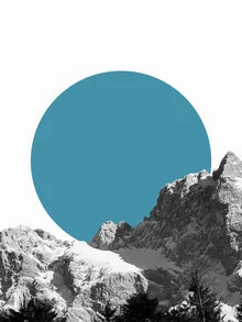 Alpes azules - minimal - Fotografía artística de Daria Wi