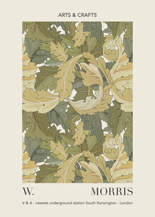 Art Classics, William Morris - diseño de patrón de hoja verde
