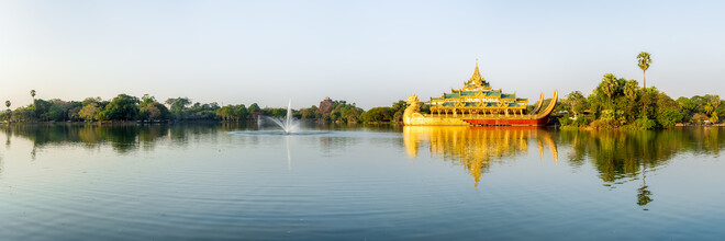 Jan Becke, lago Kandawgyi en Yangon (Myanmar, Asia)