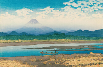 Arte vintage japonés, Monte Fuji por Hasui Kawase (Japón, Asia)
