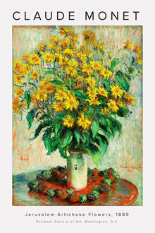 Art Classics, Claude Monet - Flores de alcachofa de Jerusalén - Francia, Europa)