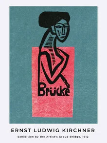 Cartel de la exposición del grupo de artistas Brücke de Ernst Ludwig Kirchner - Fotografía artística de Art Classics