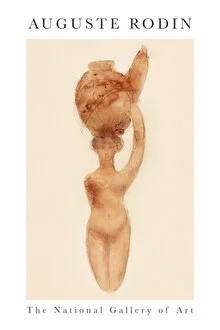 Desnudo, rodilla derecha flexionada por Auguste Rodin de Auguste Rodin - Fotografía artística de Art Classics