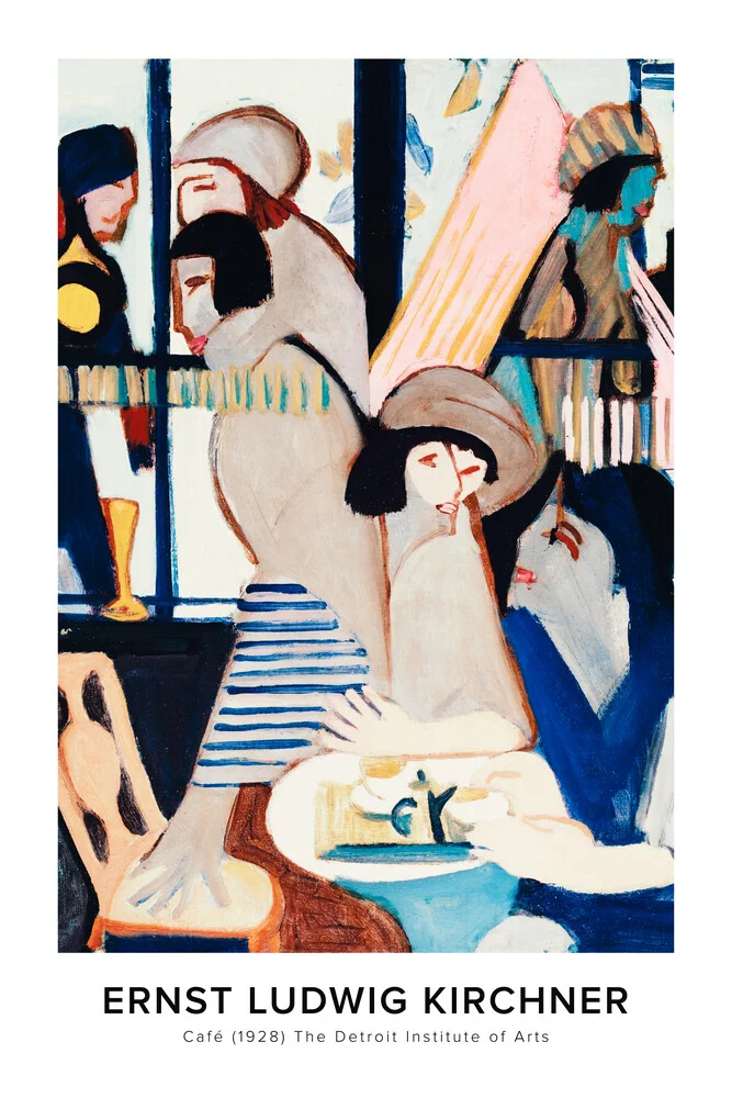 Ernst Ludwig Kirchner : Café - exposition poster - Photographie fineart par Art Classics