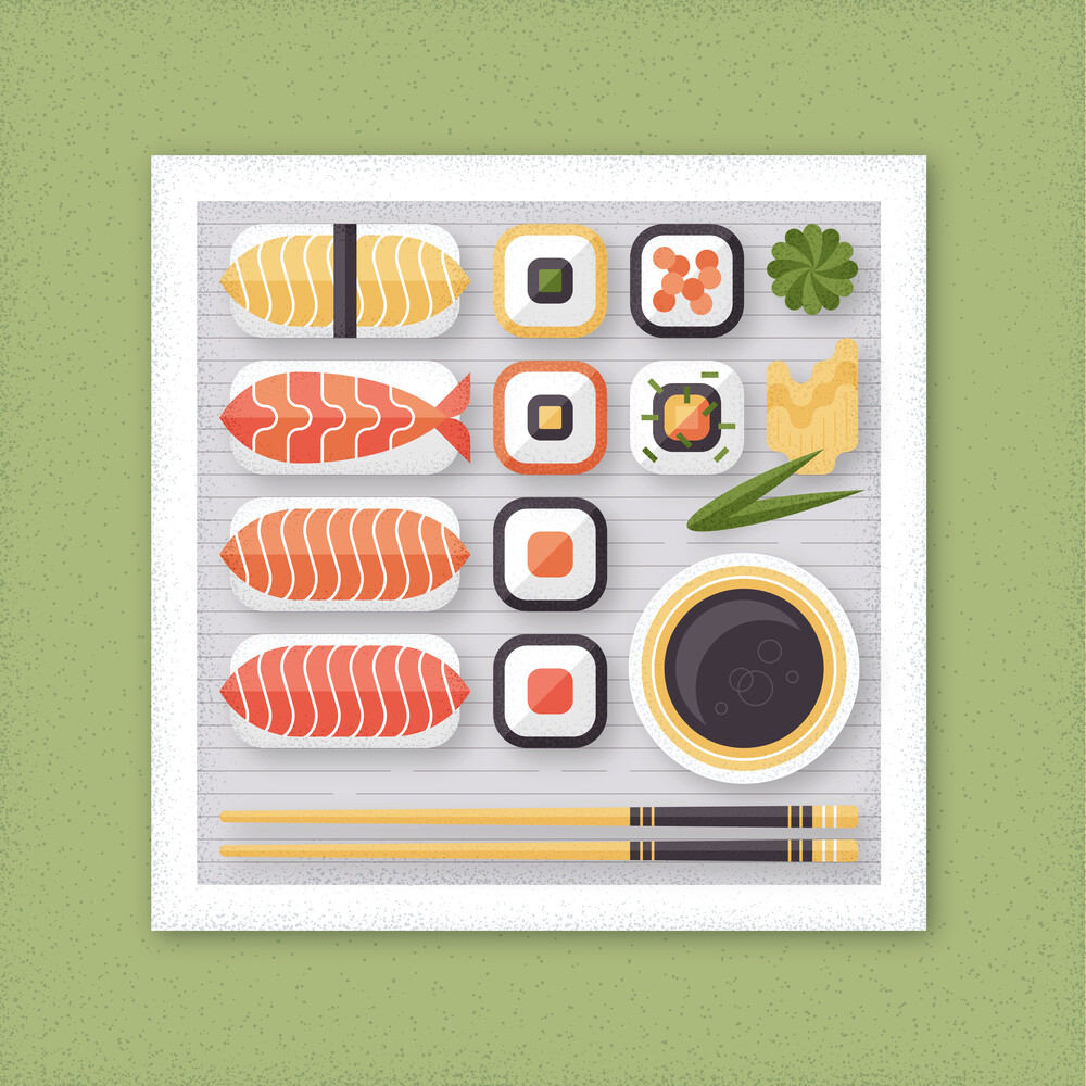 Sushi - Photographie d'art par Adrian Bauer