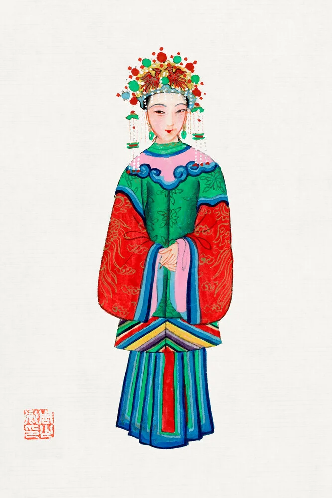 Princesse chinoise - Photographie d'art par Vintage Collection