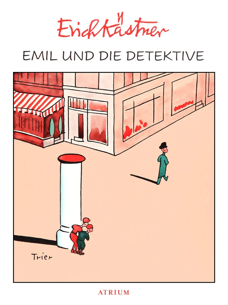 Walter Trier : Couverture du livre Emil and the Detectives d'Erich Kästner - Fineart photography by Vintage Collection