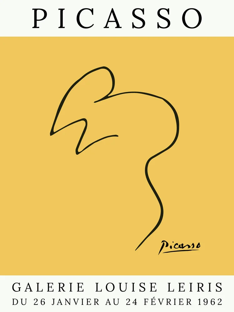 Souris Picasso – jaune - Photographie d'art par Art Classics