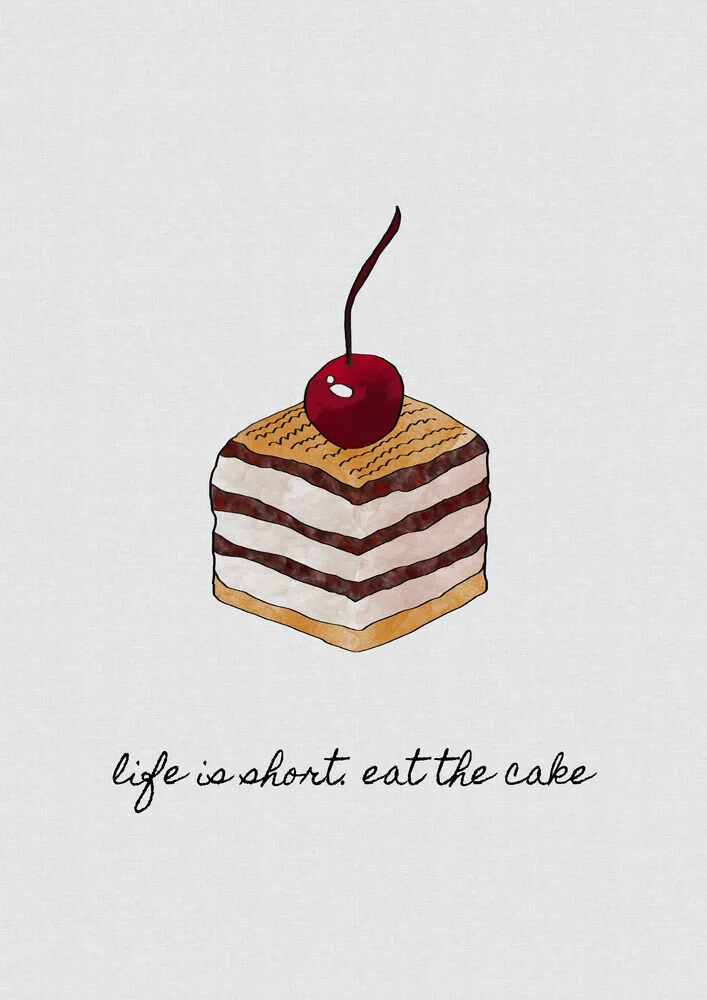 La vie est courte Eat The Cake - Photographie fineart par Orara Studio