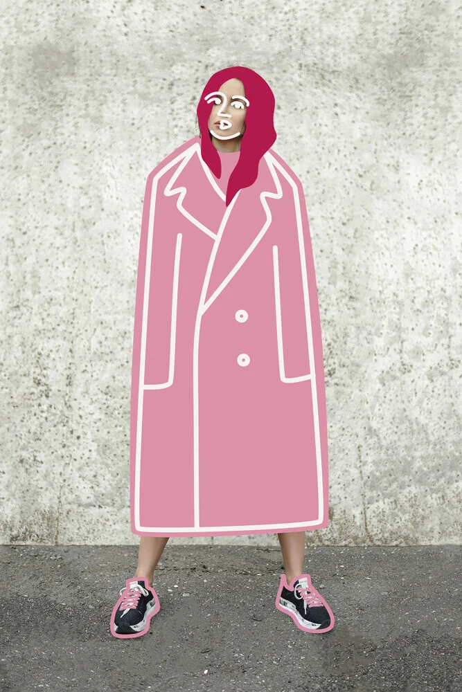 Pink Coat - Photographie d'art par Amini 54