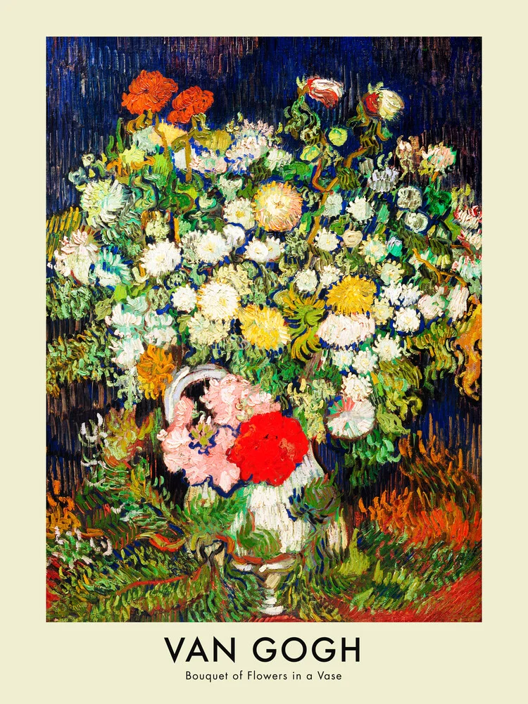 Bouquet de fleurs dans un vase (Vincent van Gogh) - Photographie d'art par Art Classics
