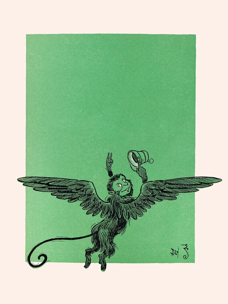 William Wallace Denslow : La découverte d'Oz. Le Terrible (1900) - Photographie d'art par Vintage Collection