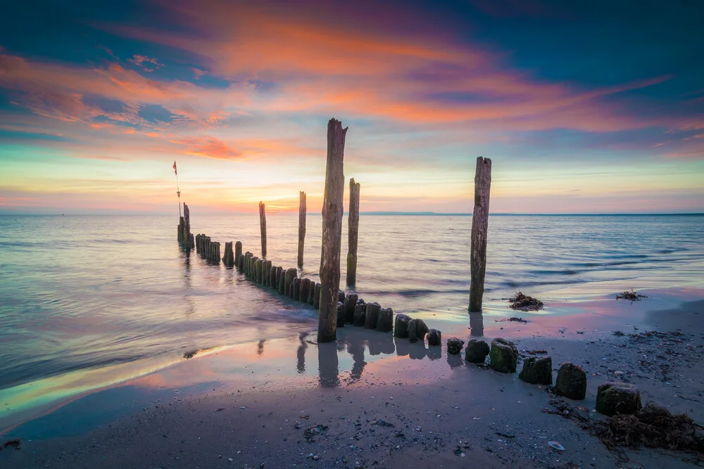 Lever de soleil sur la plage - Photographie fineart de Martin Wasilewski