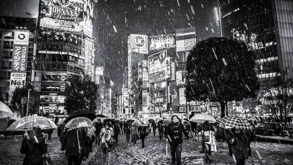 Shibuya (Tokyo) en hiver - Photographie d'art de Jörg Faißt