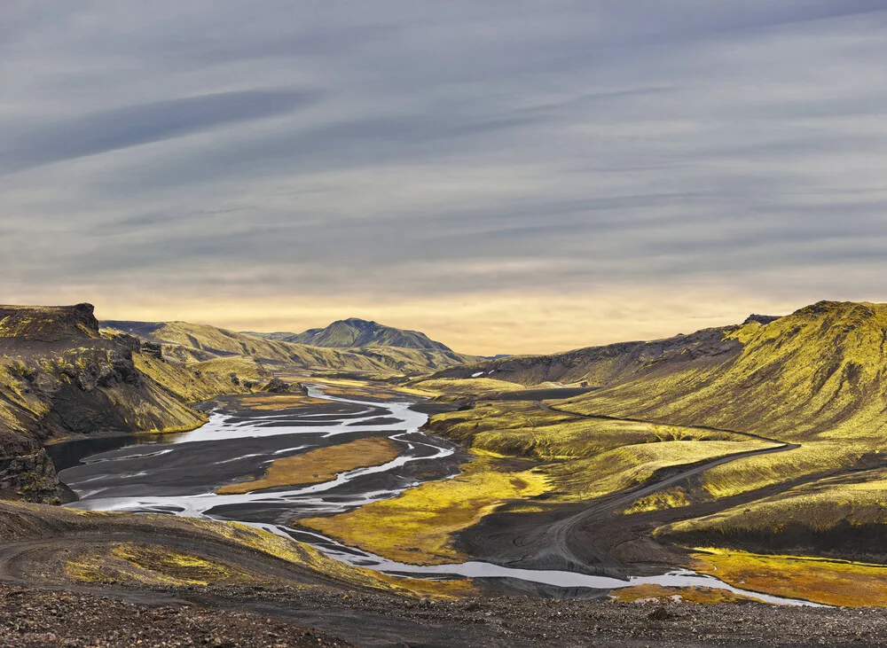 Paysage surréaliste de Landmannalaugar - Islande - fotokunst von Markus Schieder