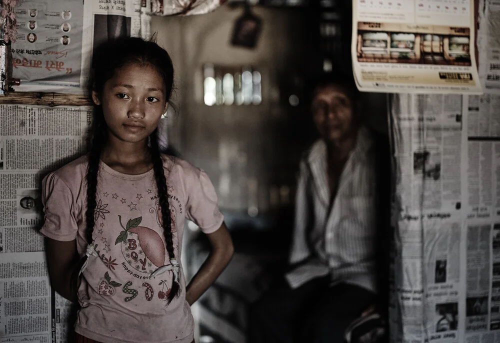 Réfugié bhoutanais - fotokunst de Jan Møller Hansen