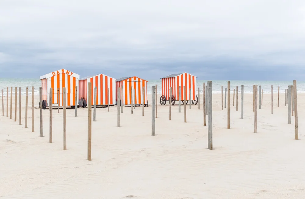 Maisons de plage en Belgique l - Photographie d'art par Ariane Coerper