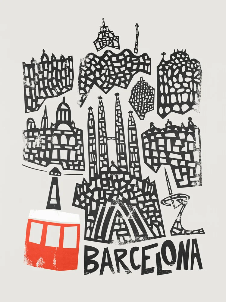 Paysage urbain de Barcelone - Photographie fineart par Fox And Velvet