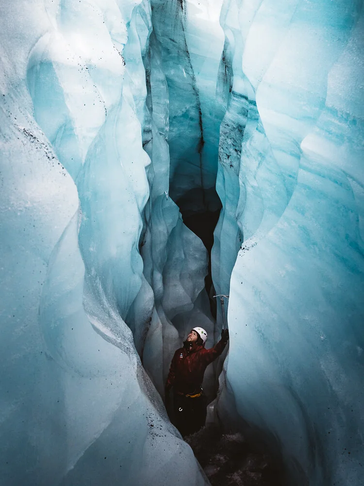 Coeur bleu du glacier - fotokunst von Asyraf Syamsul