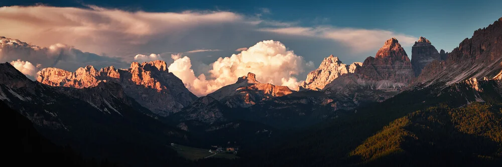 Coucher de soleil dans les Dolomites - Photographie fineart de Sebastian Warneke