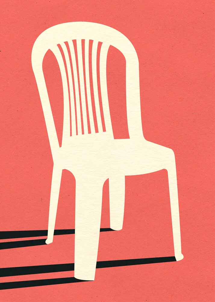 Chaise en plastique monobloc I - Photographie d'art de Rosi Feist