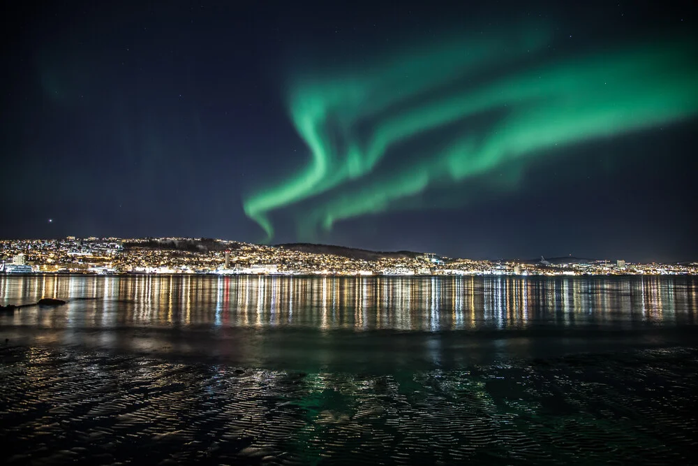 Tromsö Nordlicht - Photographie d'art par Sebastian Worm