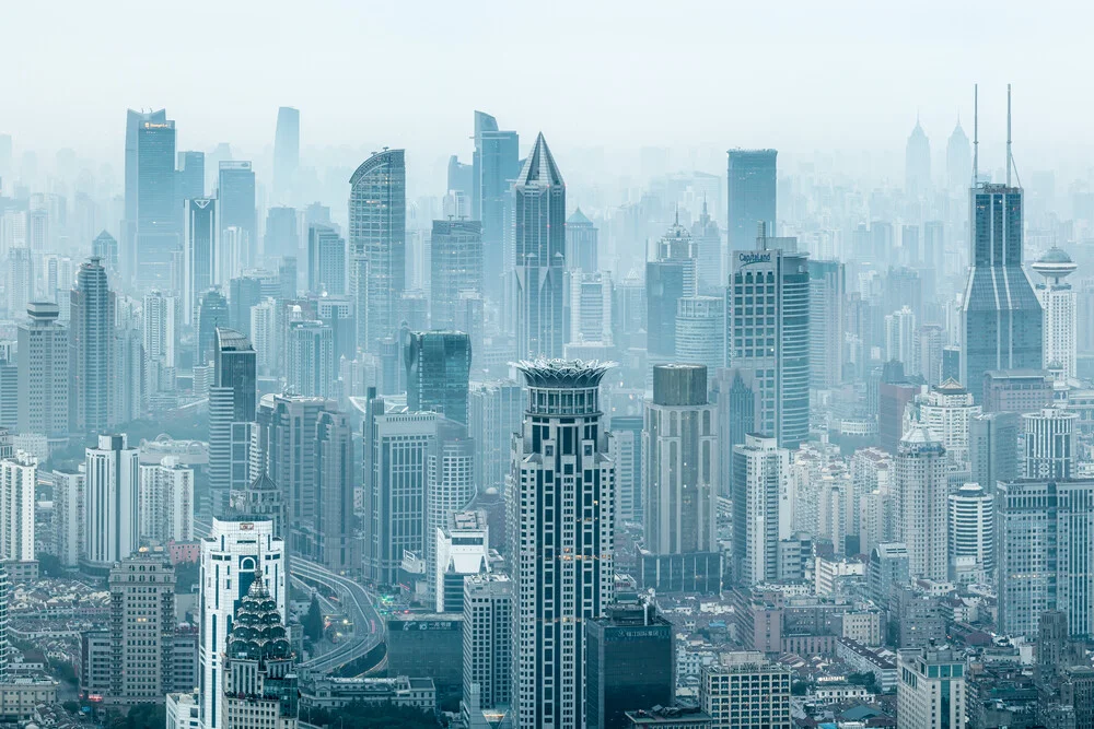 Shanghai Skyline - Photographie d'art par Jan Becke