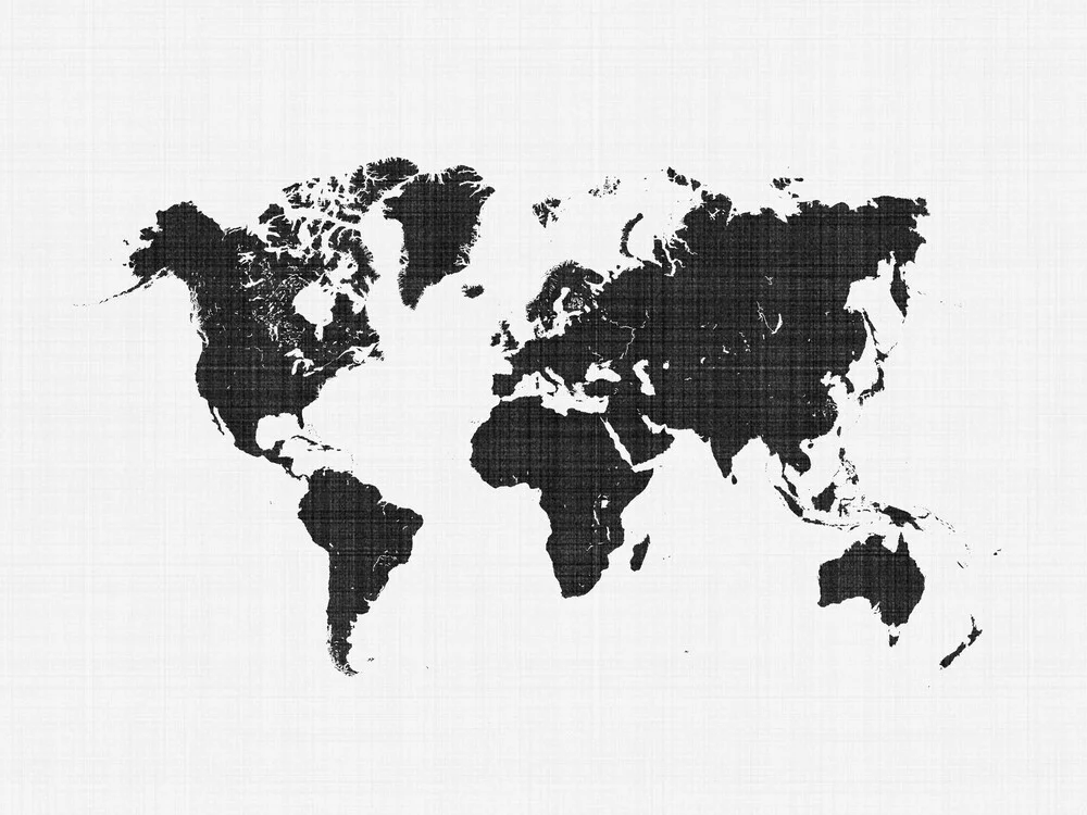 Carte du monde - Photographie d'art par Vivid Atelier