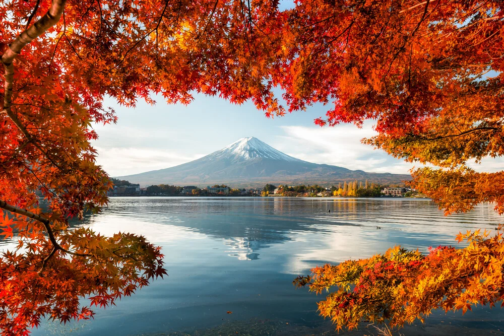 Mont Fuji au lac Kawaguchiko - Photographie fineart de Jan Becke