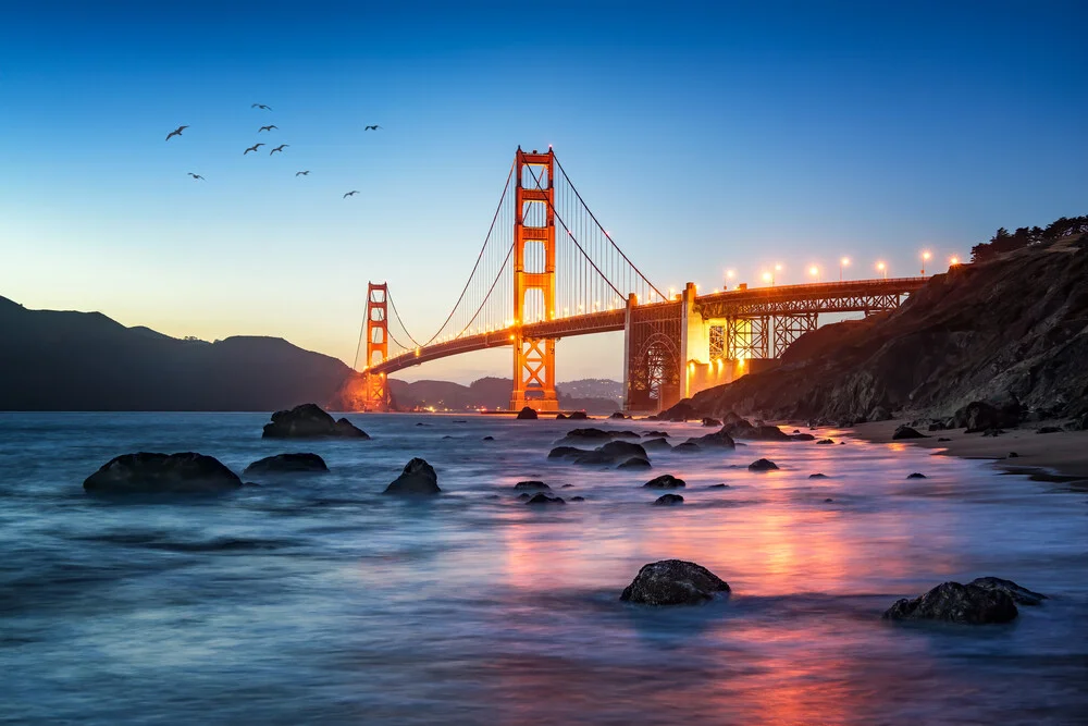 Golden Gate Bridge à San Francisco - photographie de Jan Becke