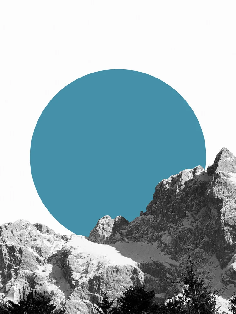 Blue Alps – minimal - Fineart photographie par Daria Wi