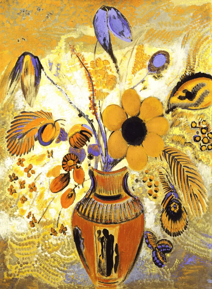 Odilon Redon : Vase étrusque avec fleurs - Photographie d'art par Art Classics