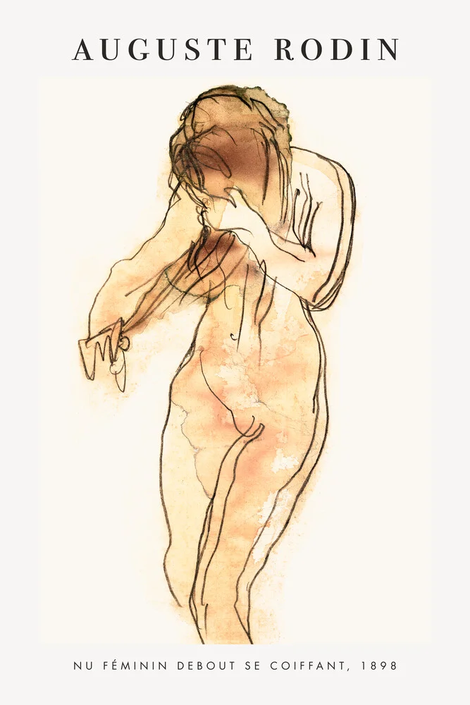 Auguste Rodin: nu féminin - Photographie d'art par Art Classics