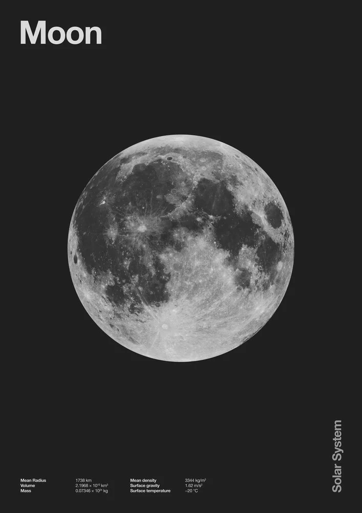 Système solaire - Lune - Photographie d'art de Florent Bodart