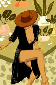 Uma Gokhale, Make it Worth Their While, Illustration de femme brune haute couture